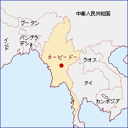 ミャンマー地図