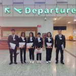 秋田県のビルクリーニング業に配属予定の技能実習生4名がミャンマーから出国いたしました