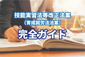 技能実習法等改正法案（育成就労法法案）完全ガイド