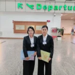 東京都の企業に配属の建設エンジニアが2名(技術・人文知識・国際業務)、ミャンマーから出国いたしました